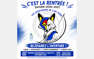 Chouette, c'est la rentrée. Viens faire du Tir à l'Arc avec l'ADAP